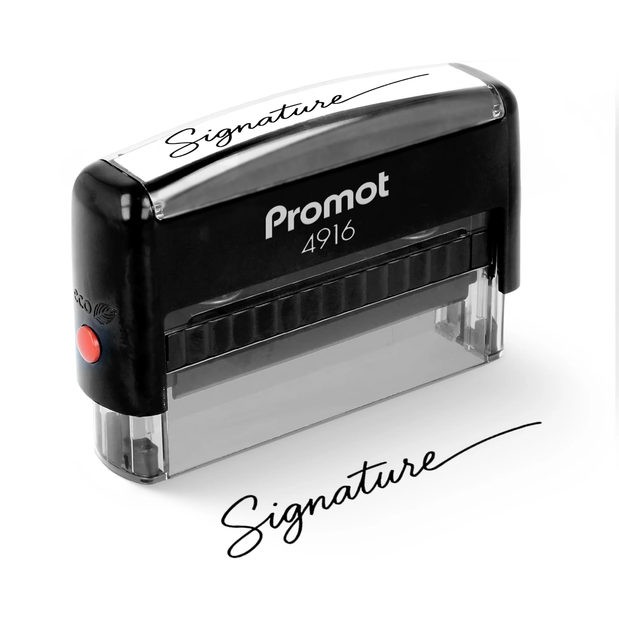 Custom self inking stamp with personalized signature design extra wide custom rubber stamp for clean consistent impressions